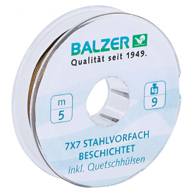 Balzer Stahlvorfach 7x7 Beschichtet